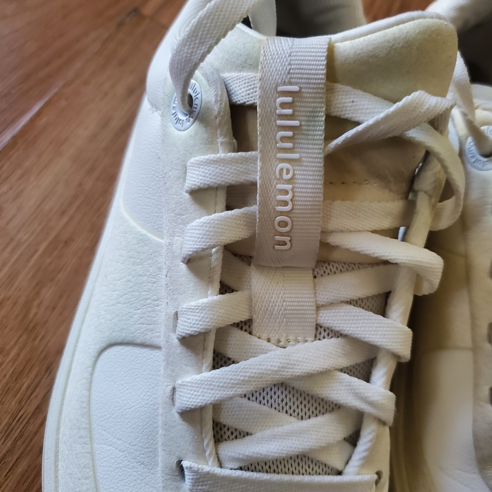 lululemon athletica Cityverse Womans White Court-Style Sneakers, Size 5.5 - Picture 5 of 8